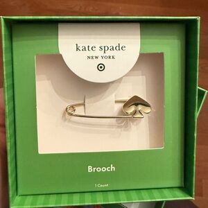 NIB Kate Spade New York x Target Spade Safety Pin Brooch LIMITED EDITION!